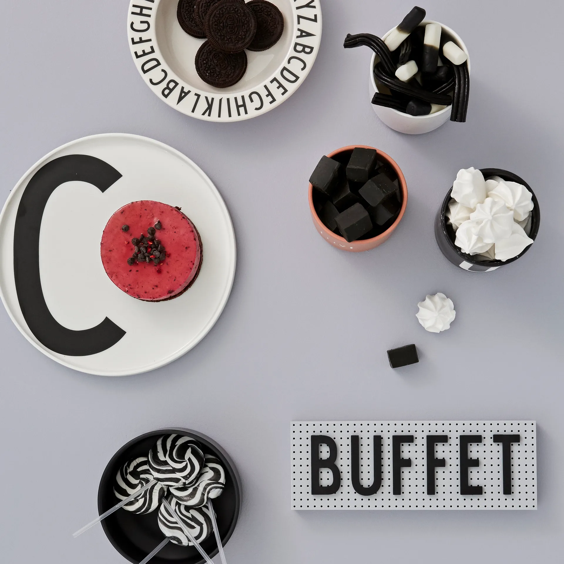 Design Letters letters small, 灰色 Design Letters