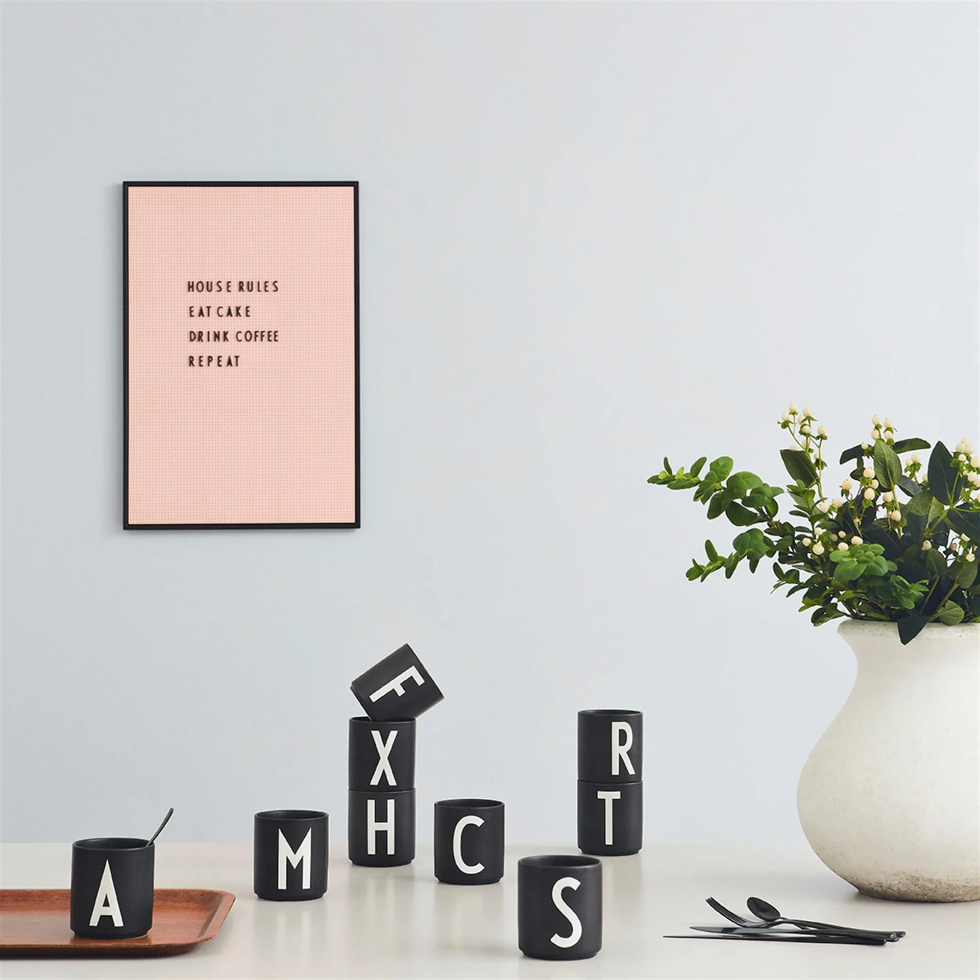 Design Letters黑色杯, M Design Letters