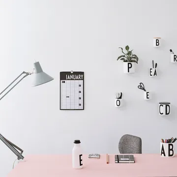 Design Letters Monthly Calendar - 黑色 - Design Letters