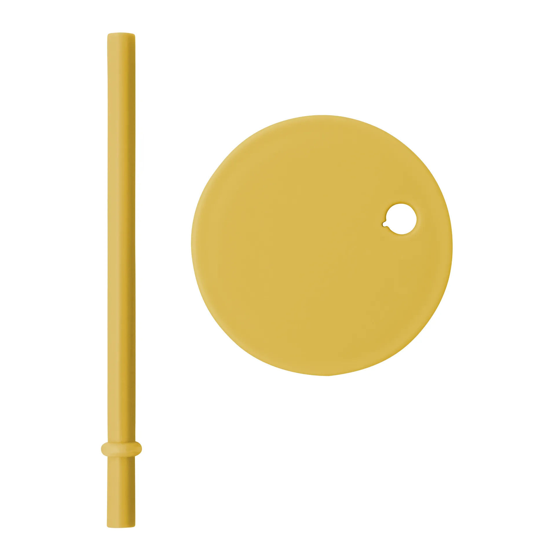 Design Letters 吸管(含盖子）, Mustard Design Letters