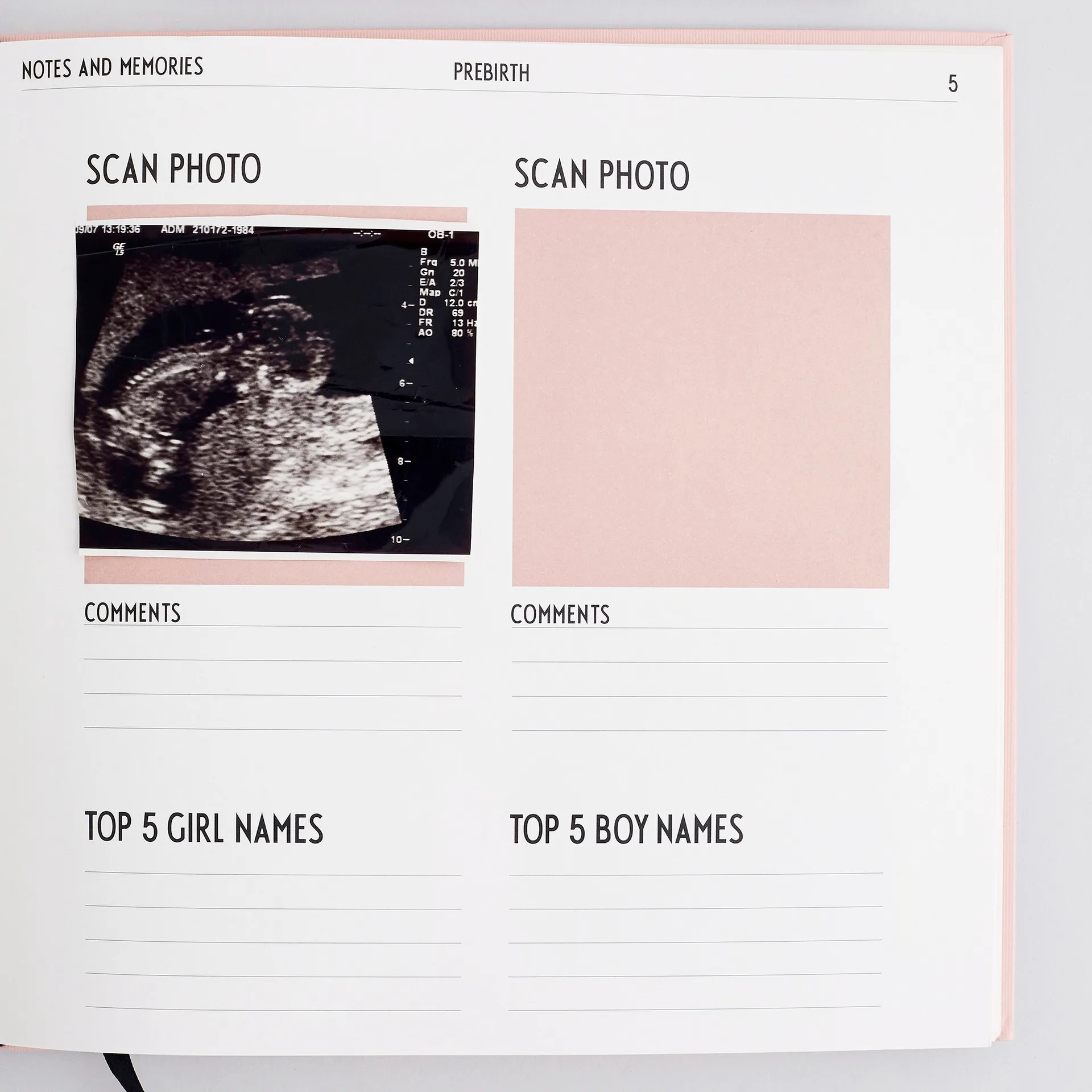 Design Letters My first year book, nude Design Letters