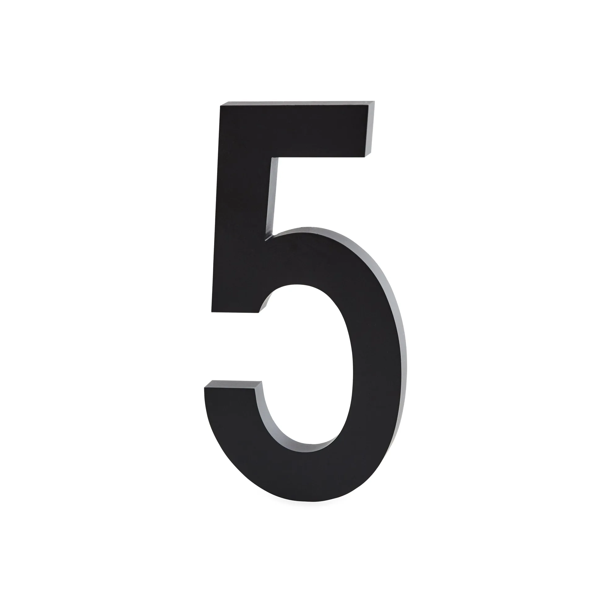 Design Letters numbers aluminum 50 mm, 5 Design Letters