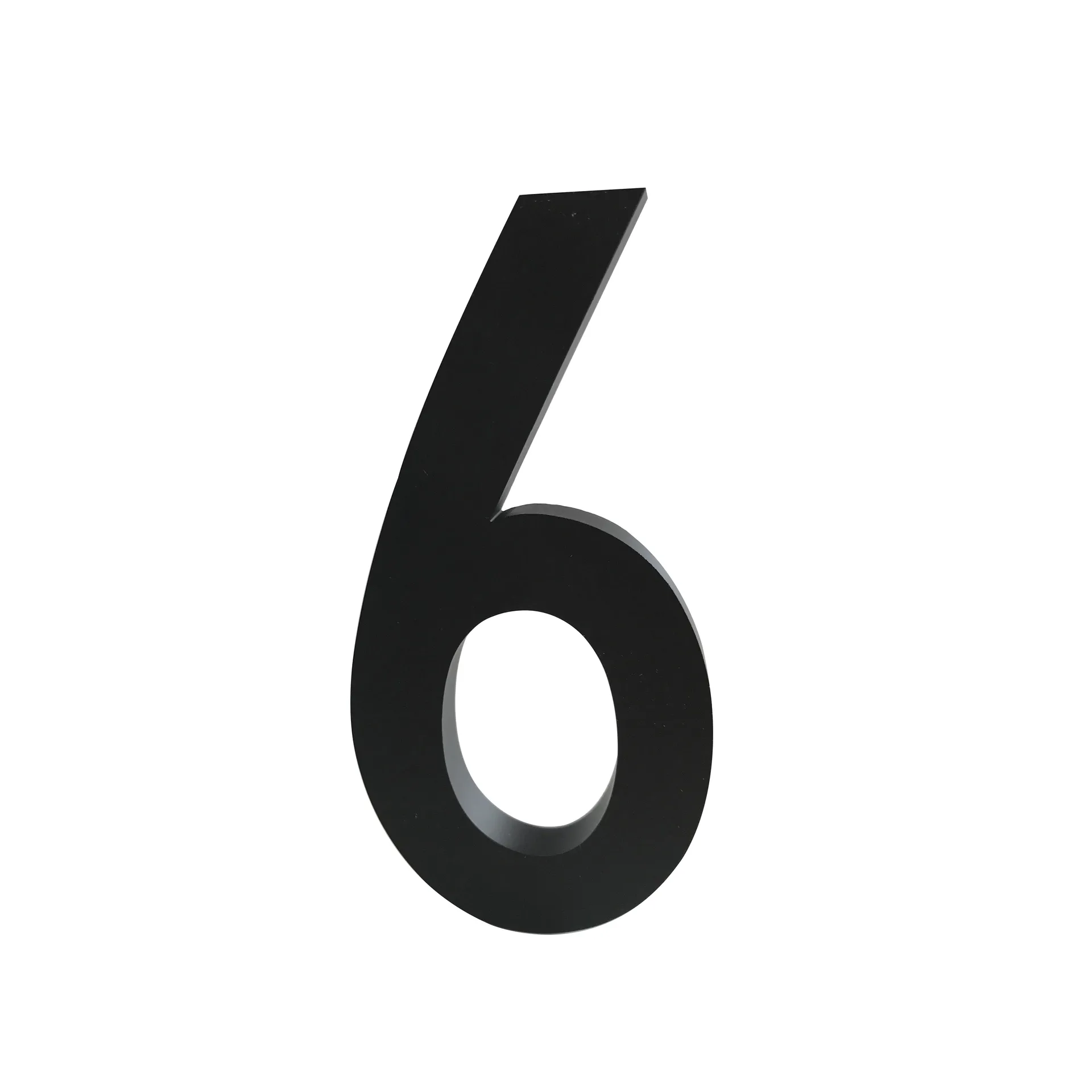 Design Letters numbers aluminum 50 mm, 6 Design Letters