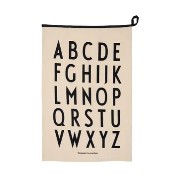 Design Letters Premium 经典厨用巾50x70cm - ABC系列_黑色 - Design Letters