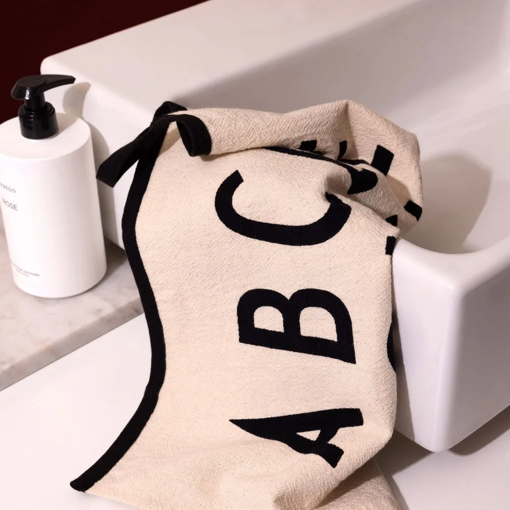 Design Letters Premium 经典厨用巾50x70cm, ABC系列_黑色 Design Letters