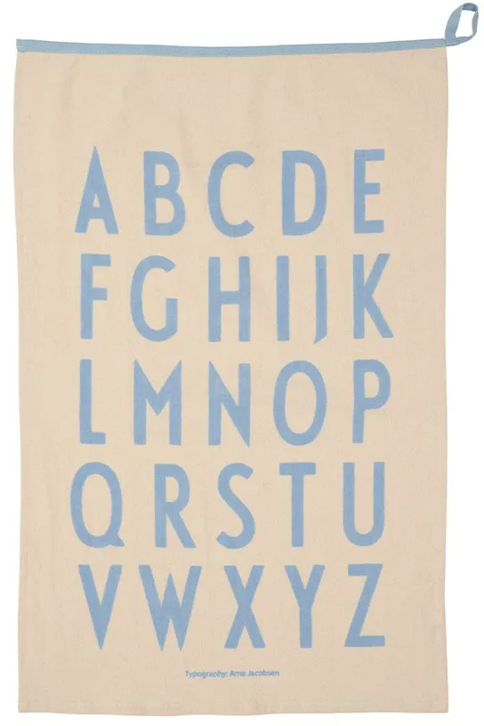 Design Letters Premium 经典厨用巾50x70cm - ABC系列_蓝色 - Design Letters