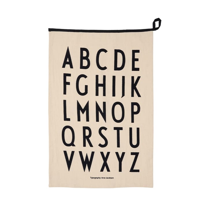 Design Letters Premium classic 厨房巾 50x70cm - ABC-黑色 - Design Letters