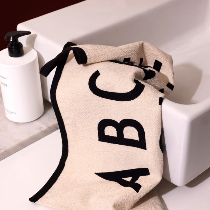 Design Letters Premium classic 厨房巾 50x70cm, ABC-黑色 Design Letters