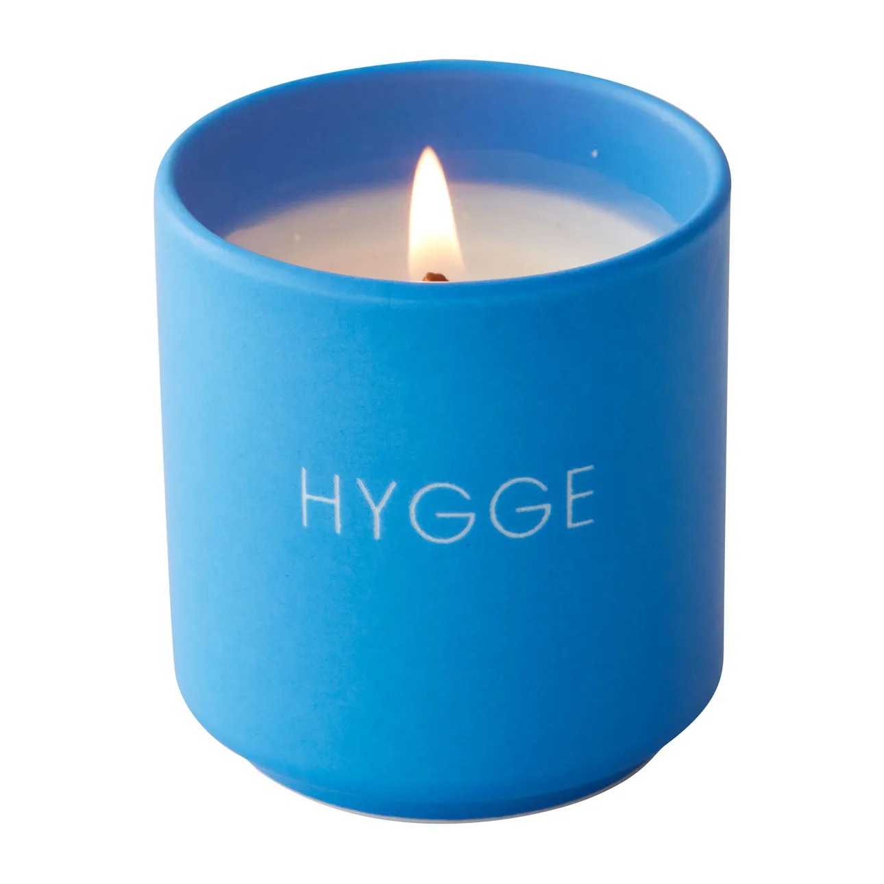 Design Letters scented candle Ø5.5 cm, Hygge-cobalt 蓝色 Design Letters