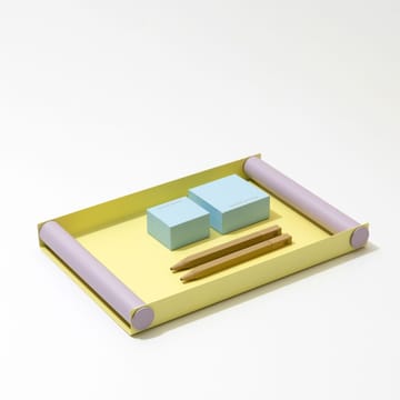Design Letters Serving 金属托盘 30x20.5x3.2cm_中  - 黄色-薰衣草紫 - Design Letters