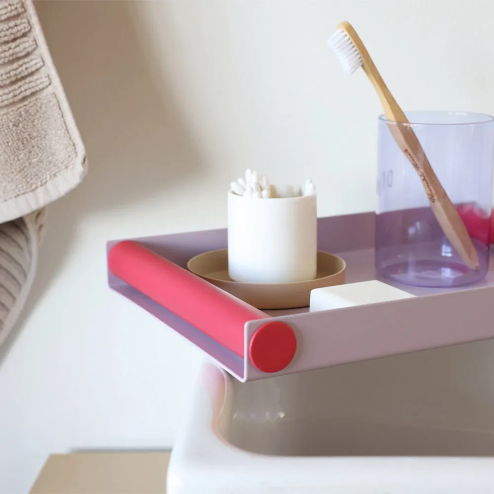 Design Letters Serving 金属托盘 30x20.5x3.2cm_中 , 薰衣草紫 Design Letters