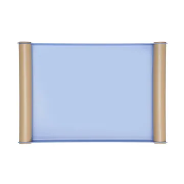 Design Letters Serving 金属托盘 30x20.5x3.2cm_中  - 蓝色 - Design Letters