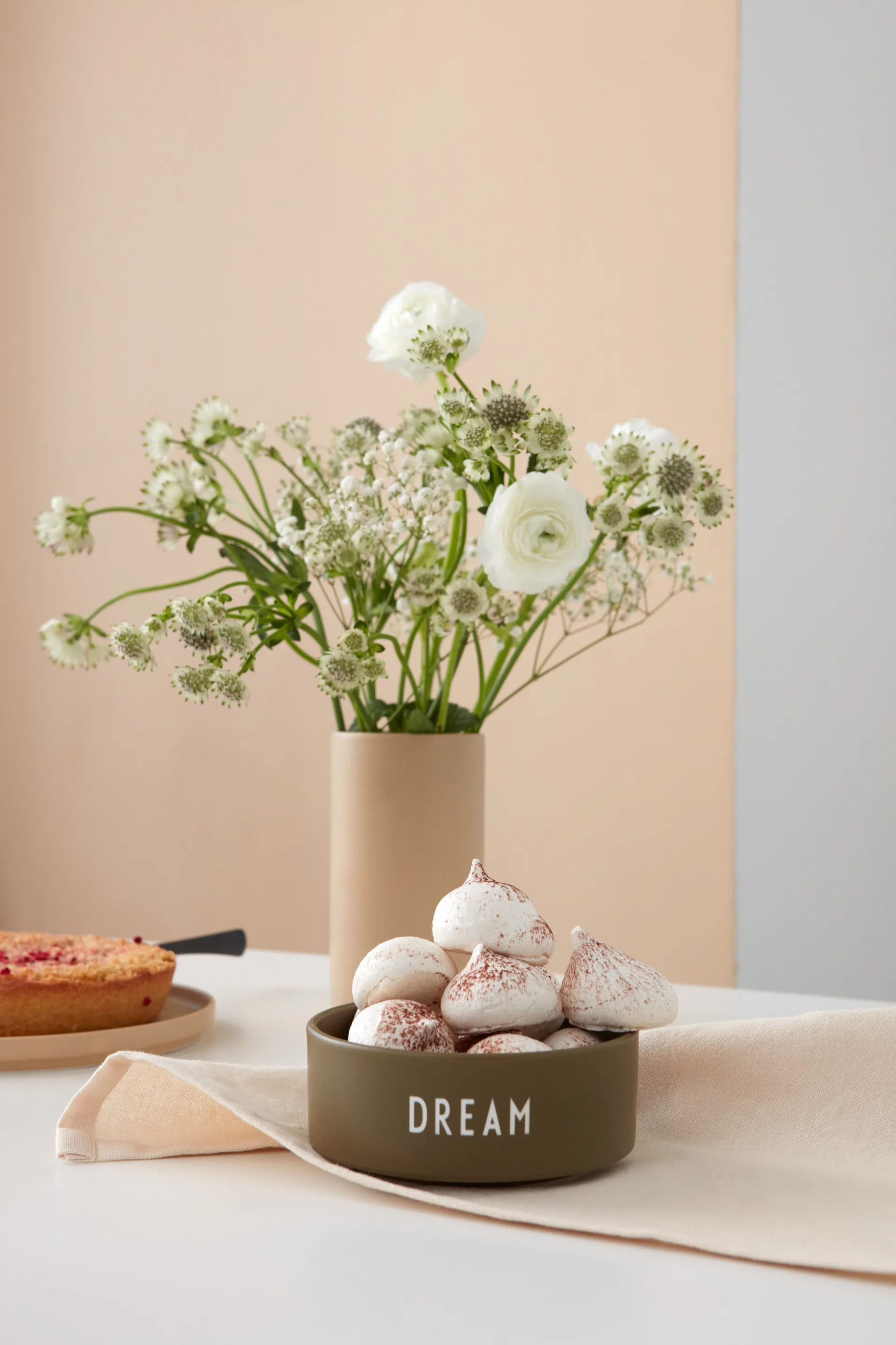 Design Letters snack 碗 Ø12 cm, Dream-olive 绿色 Design Letters