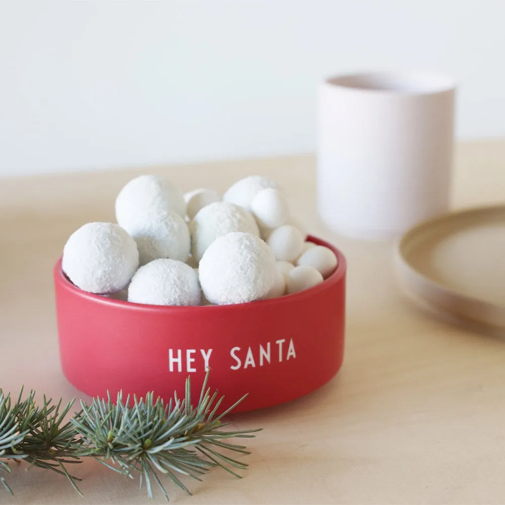 Design Letters snack 碗 Ø12 cm, Santa-faded 玫瑰色 Design Letters