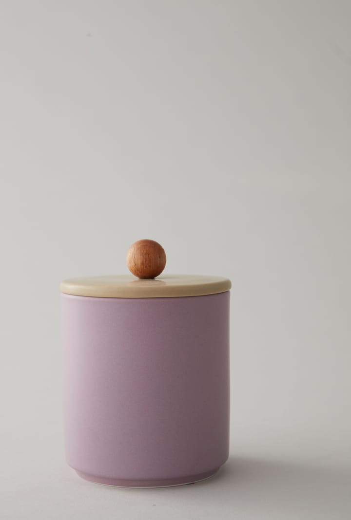 Design Letters storage jar 25 cl, Lavender/米色 Design Letters