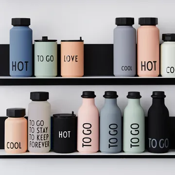 Design Letters thermal flask small - Soft camel - Design Letters