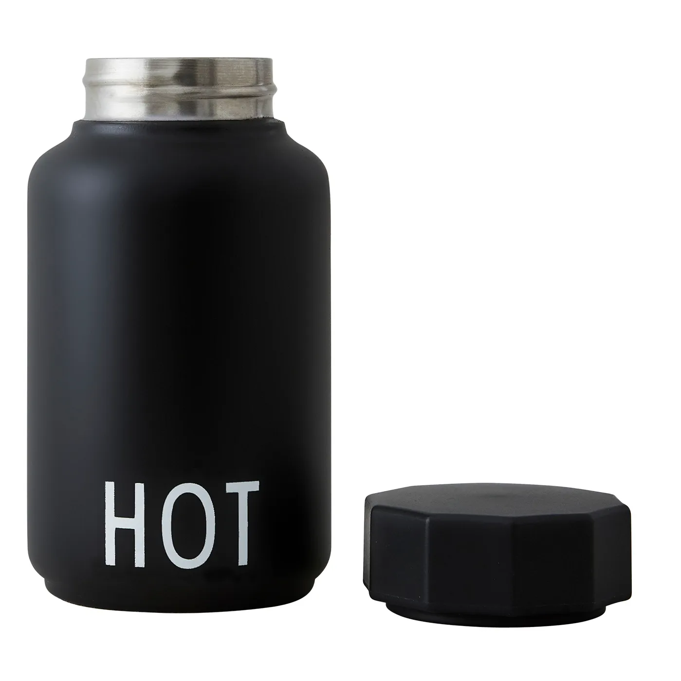 Design Letters thermal flask small, 黑色 Design Letters