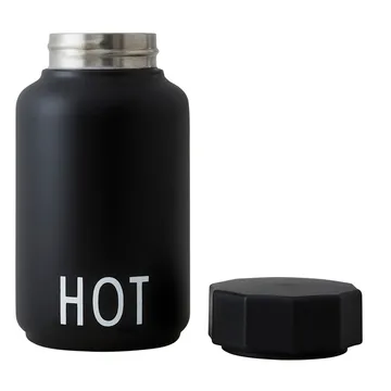 Design Letters thermal flask small - 黑色 - Design Letters