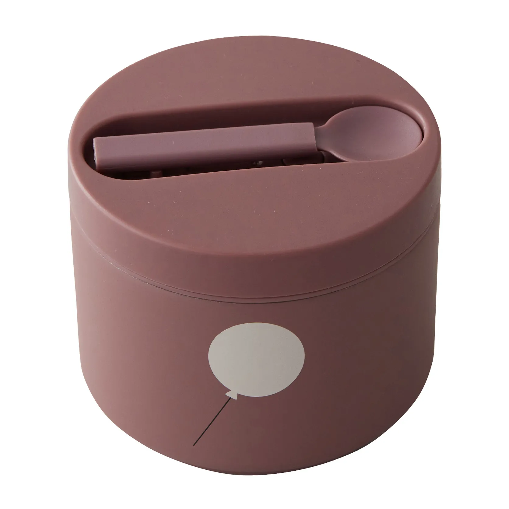 Design Letters thermos-box 大, Balloon-ash 玫瑰色 Design Letters