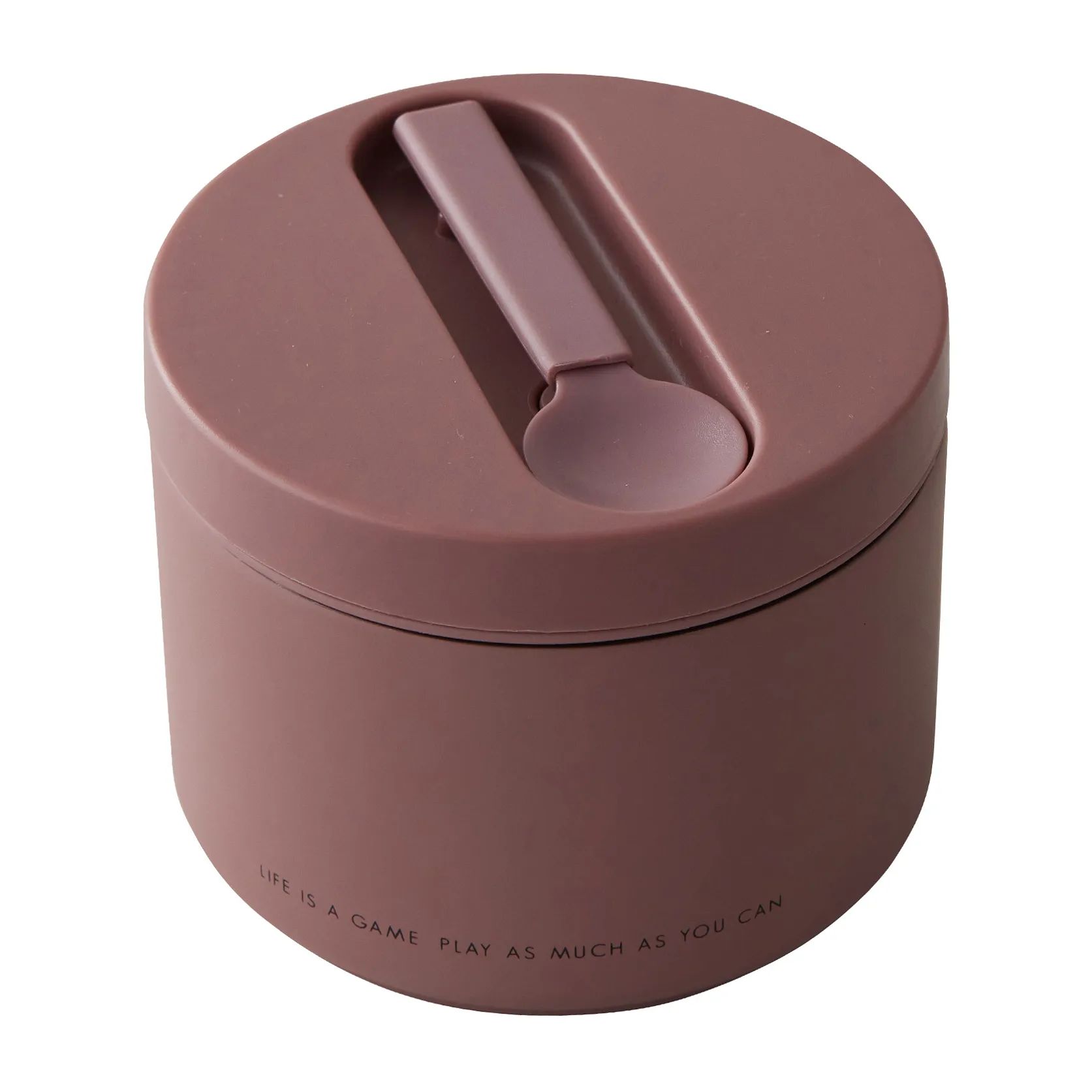 Design Letters thermos-box 大, Balloon-ash 玫瑰色 Design Letters