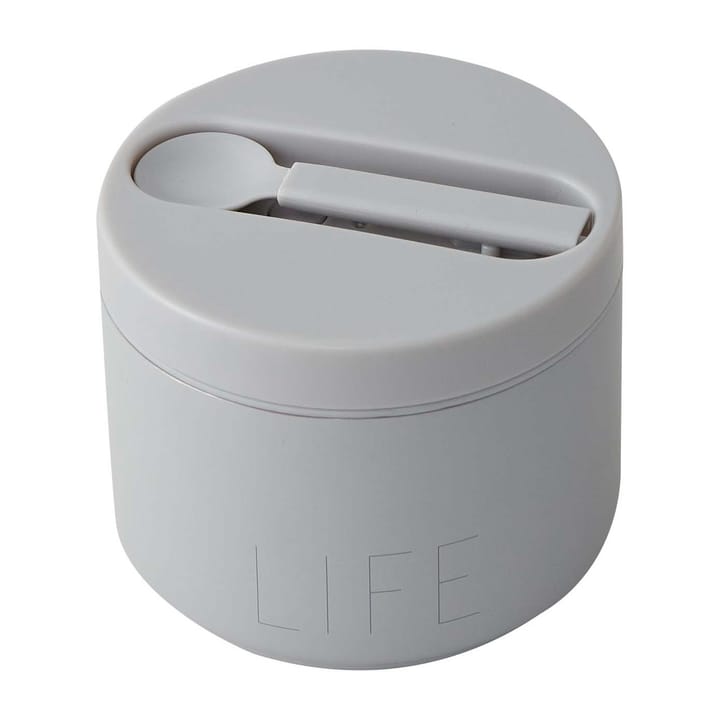 Design Letters thermos-box 小, Life-灰色 Design Letters