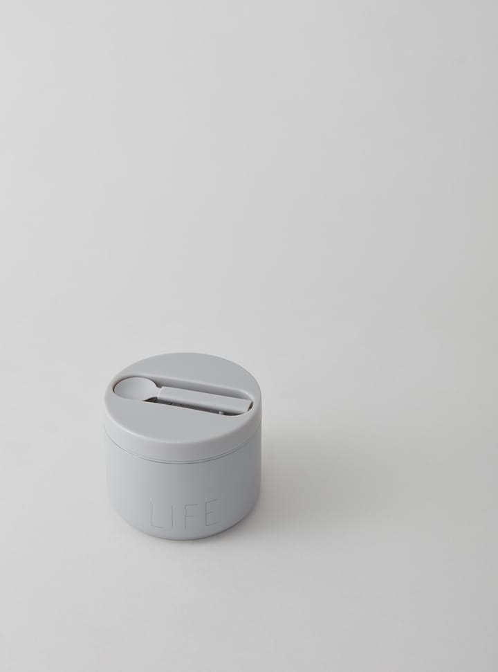 Design Letters thermos-box 小, Life-灰色 Design Letters