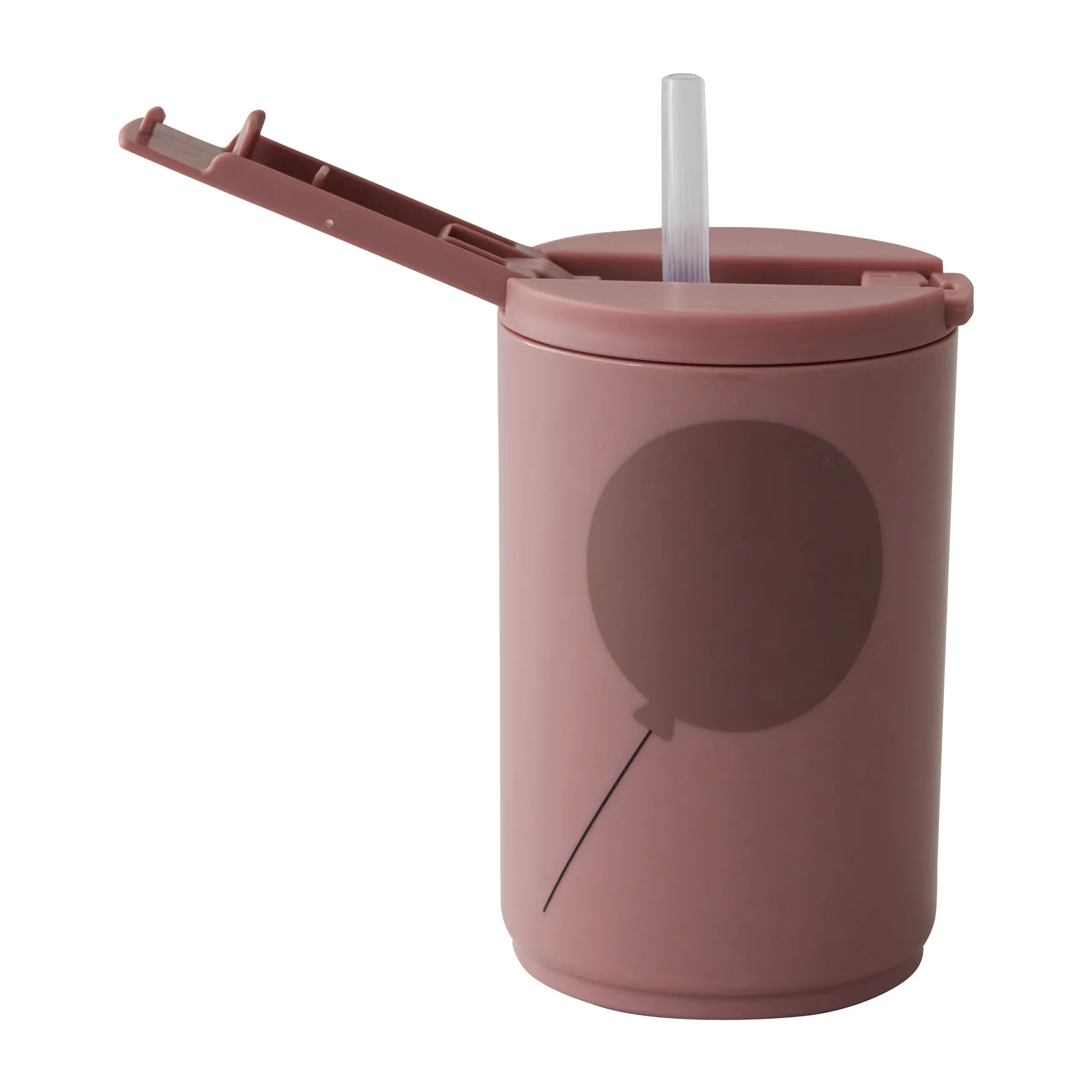 Design Letters thermos 马克杯 with straw 33 cl, Ash 玫瑰色 Design Letters