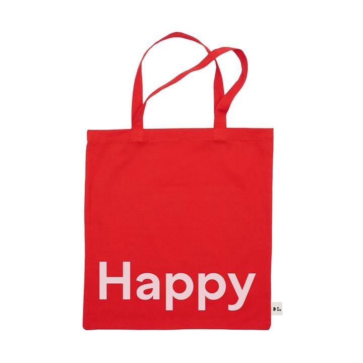 Design Letters Tote bag - Happy-红色 - Design Letters