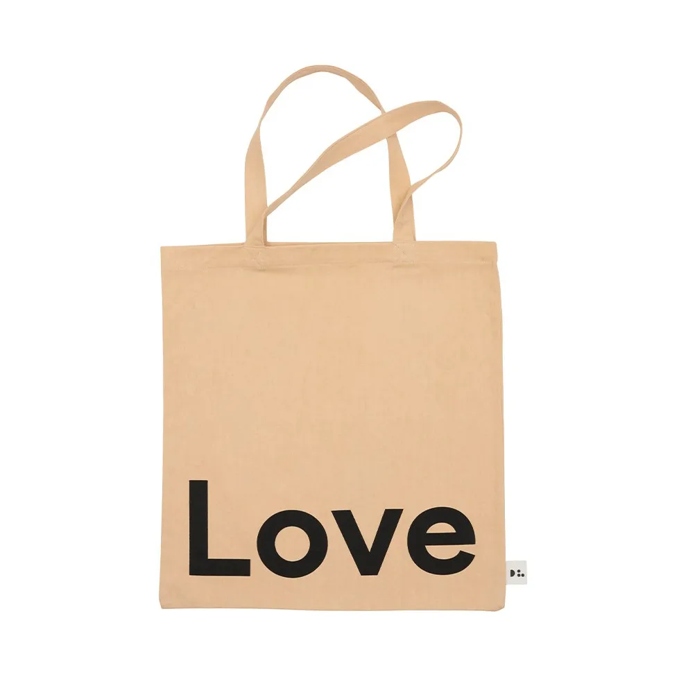 Design Letters Tote bag, Love-米色 Design Letters