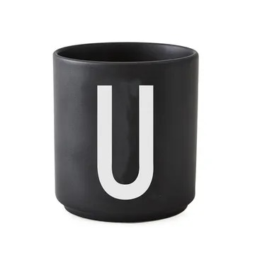 Design Letters黑色杯 - U - Design Letters