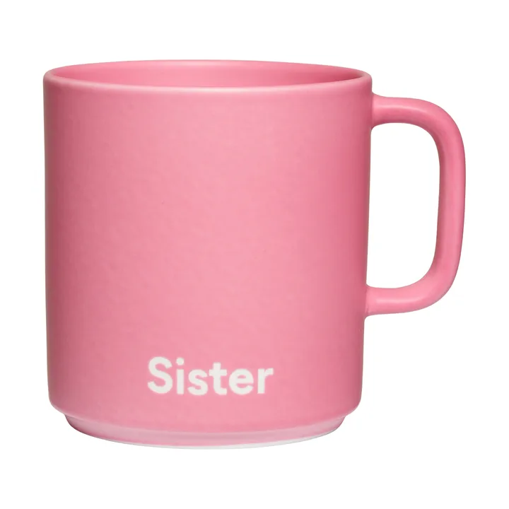 Design Letters VIP favourite 带柄杯250ml - 姐妹_粉色 - Design Letters