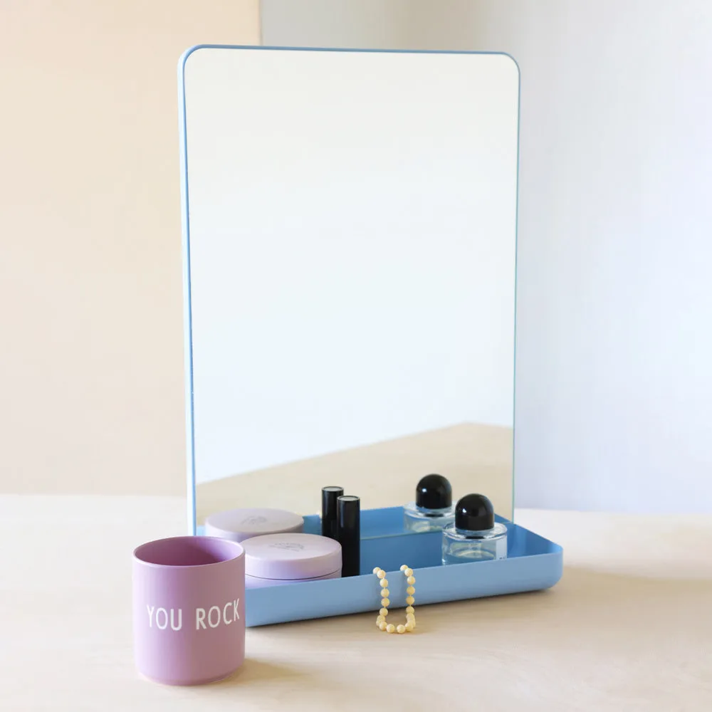 Design Letters Wall-mounted 镜子 with 架子, Light Design Letters