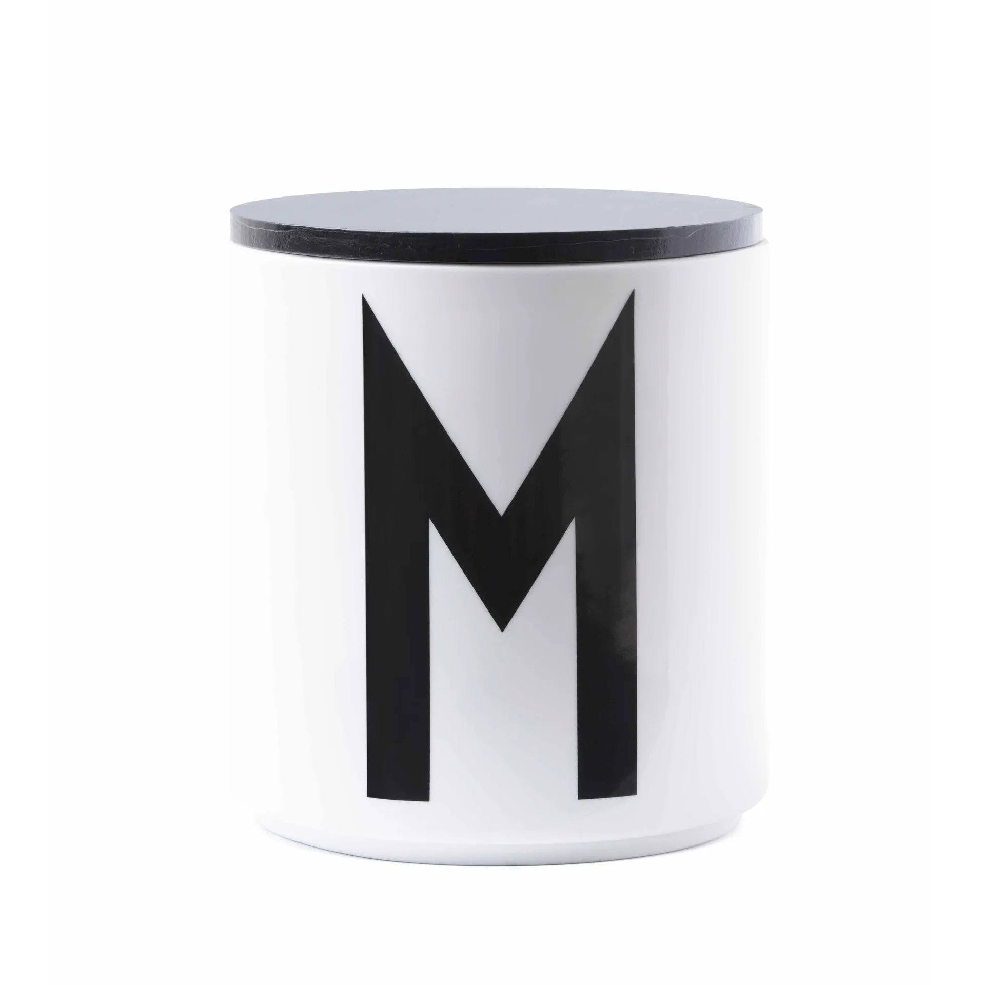 Design Letters wooden cap Ø 11,5 cm, 黑色 Design Letters