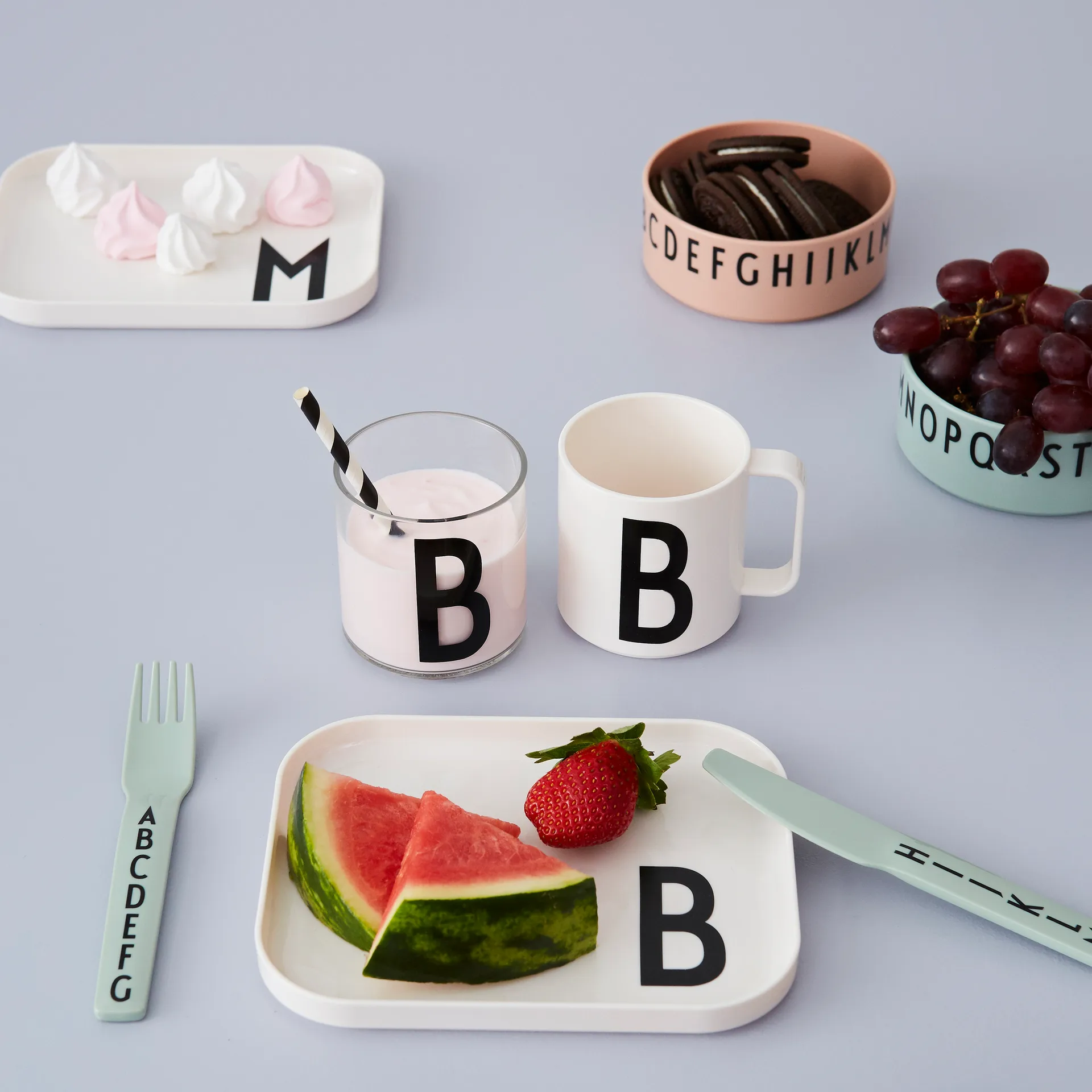 Design Letters 儿童密胺餐具, 绿色 Design Letters