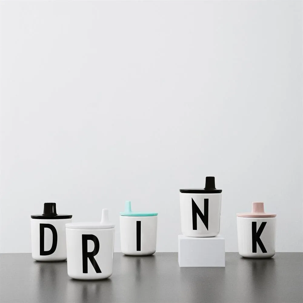 Design Letters 密胺杯鸟嘴盖, 白色 Design Letters