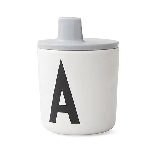 Design Letters 密胺杯鸟嘴盖, 灰色 Design Letters