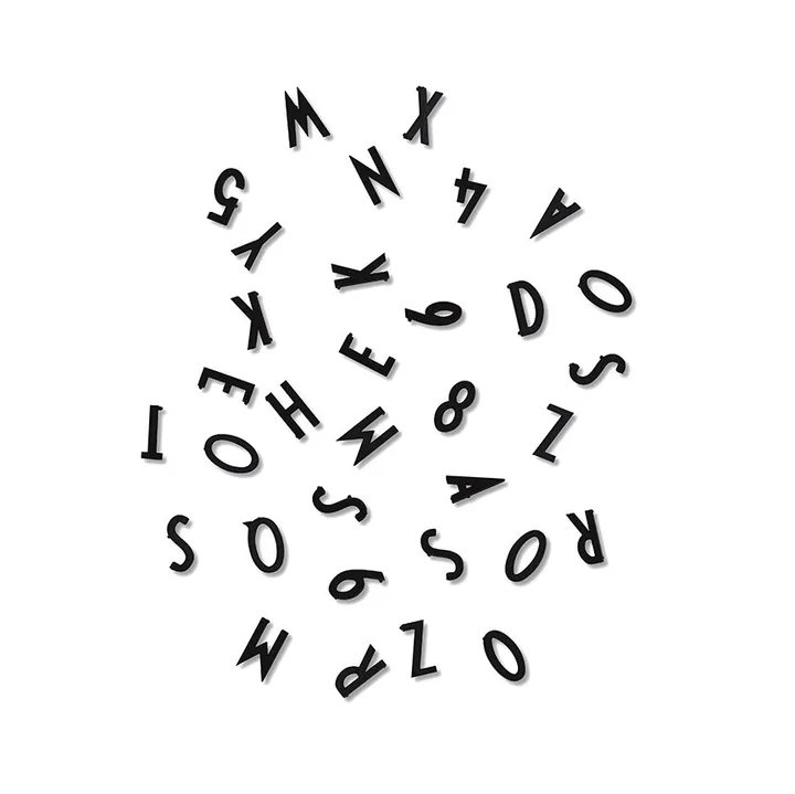 Design Letters 字母信箱 - 黑色字母 - Design Letters
