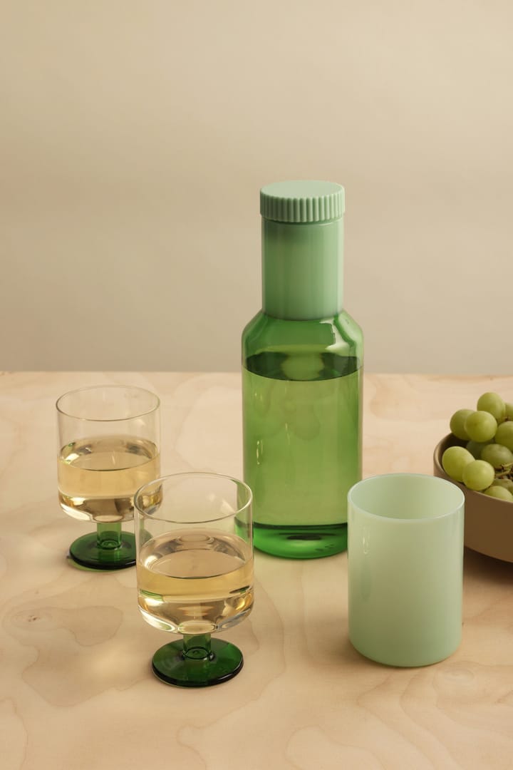 Generous 红酒杯 30 cl 两件套装, Clear-green Design Letters