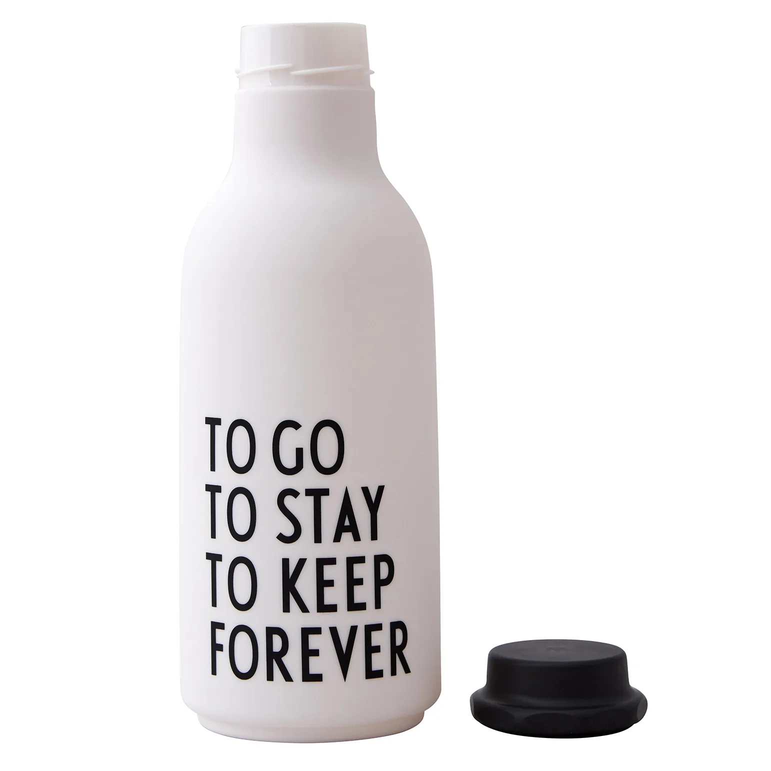 TO GO drinking bottle Special Edition, 白色 Design Letters