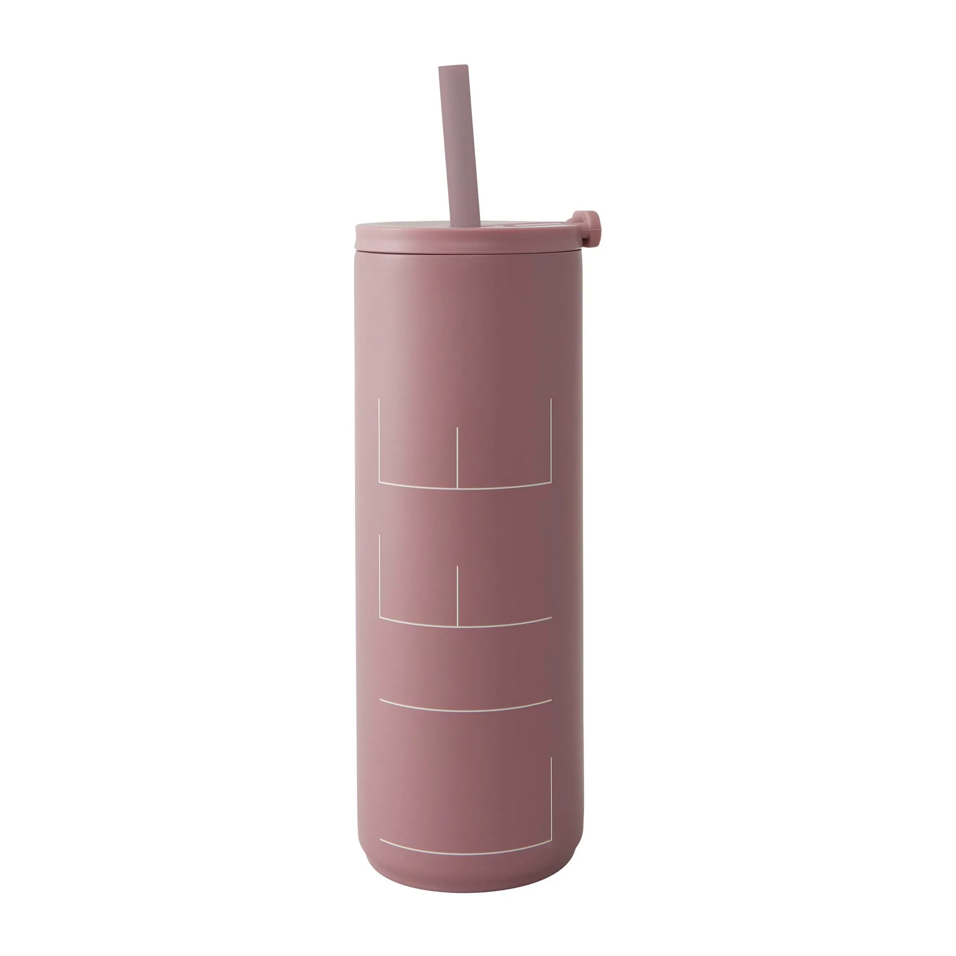 Travel Life 带吸管保温瓶 500ml, Ash 玫瑰色 Design Letters
