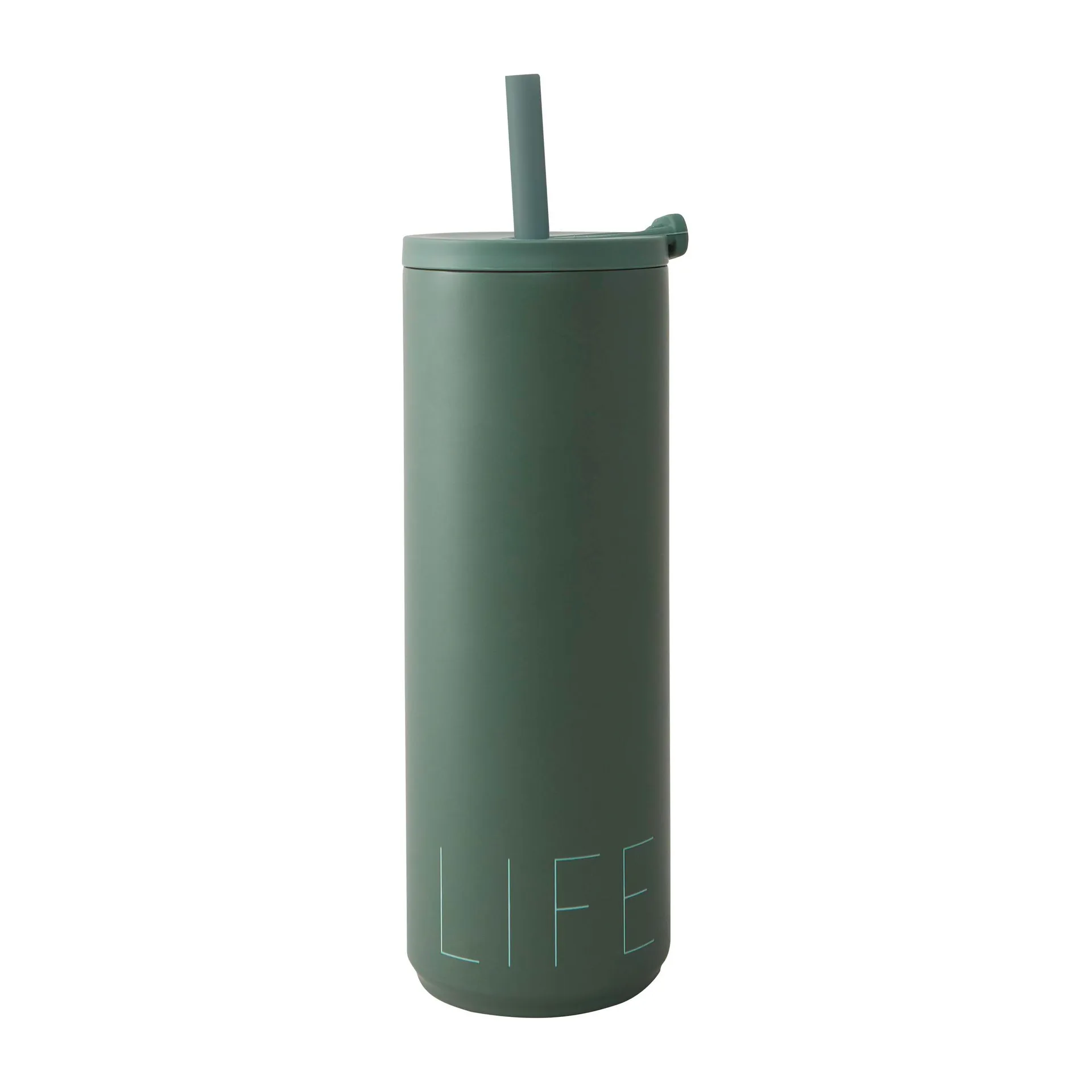 Travel Life 带吸管保温瓶 500ml, Myrtle 绿色 Design Letters