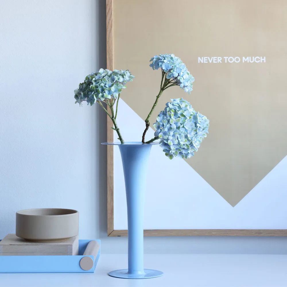 Trumpet 2-in-1 花瓶 和 烛台 24 cm, 蓝色 Design Letters