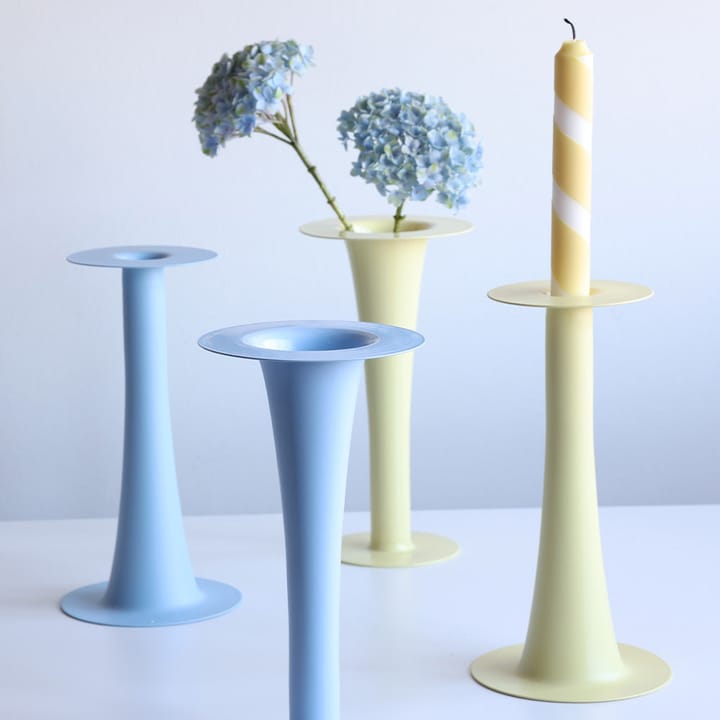Trumpet 2-in-1 花瓶 和 烛台 24 cm, 蓝色 Design Letters