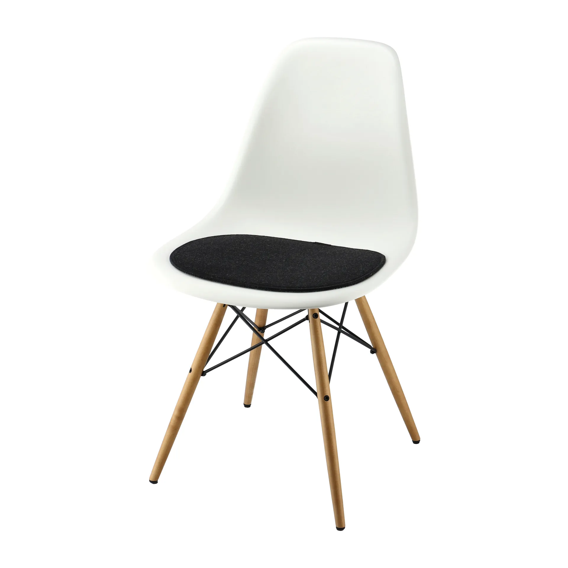 Eames DSR/DSW 座垫, 无烟煤色 Designers Eye