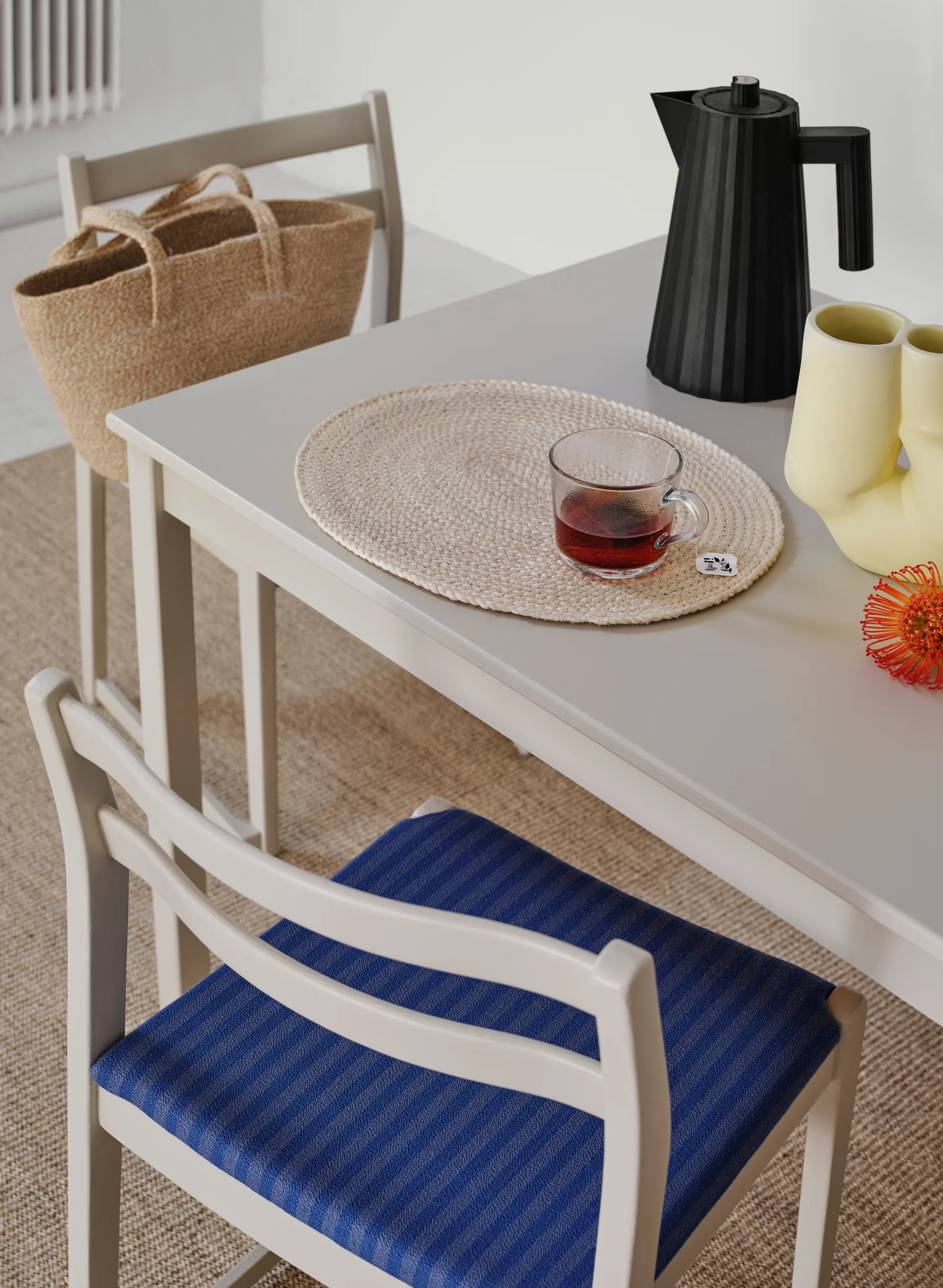 Braided 餐垫  oval, ivory Dixie