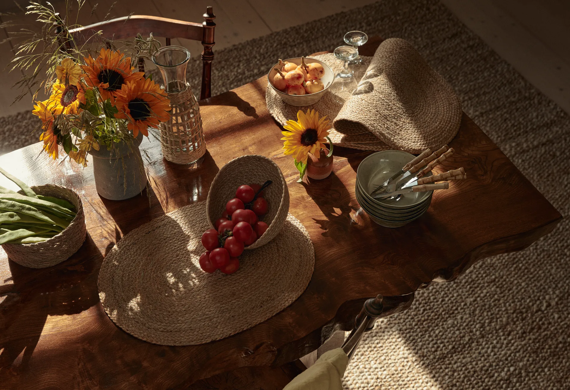 Braided 餐垫  oval, nature Dixie