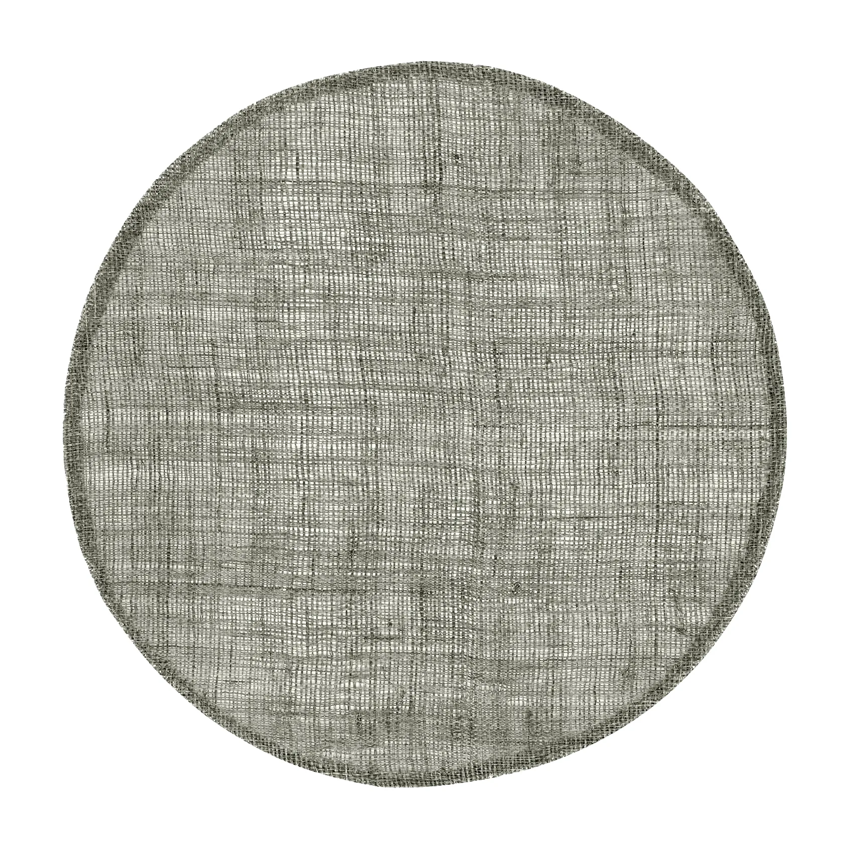 Dixie linen 餐垫  round, dark 灰色 Dixie