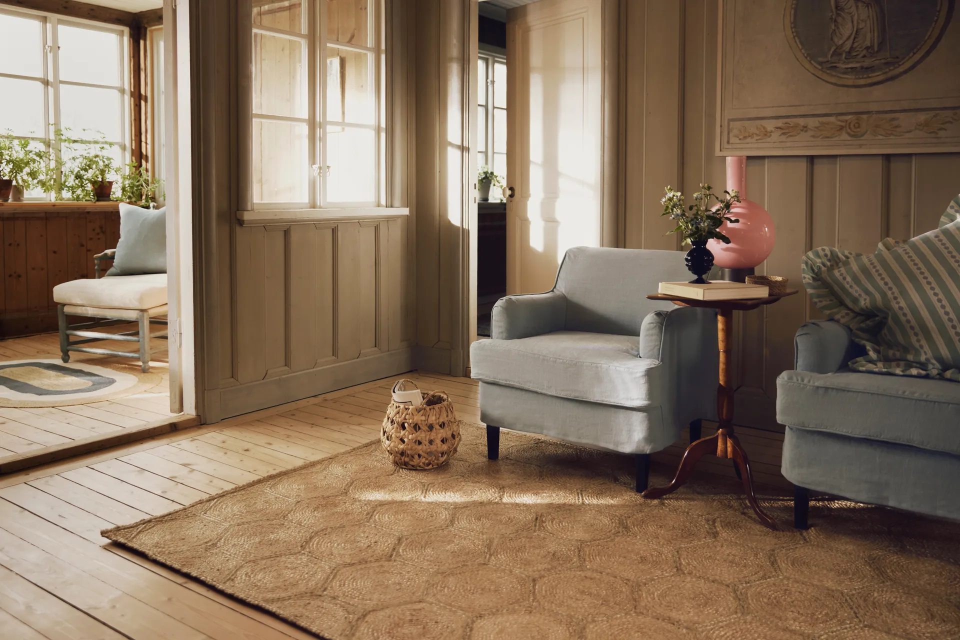 Elin 地毯, 天然蜂巢色_160x230cm Dixie
