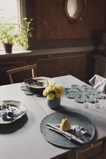 Elin 海葵款餐垫 Ø40cm - Horizon 蓝色 - Dixie