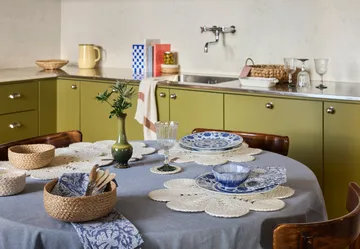 Elin 海葵款餐垫 Ø40cm - 白色 - Dixie